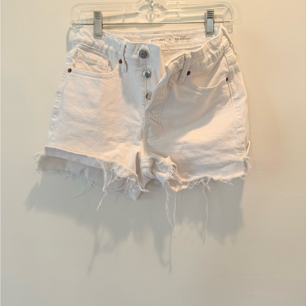 Old Navy Cream Jean Shorts for Women